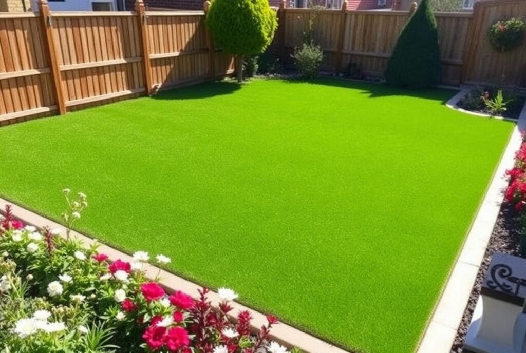 Lush natural turf or low-maintenance artificial grass for any garden.